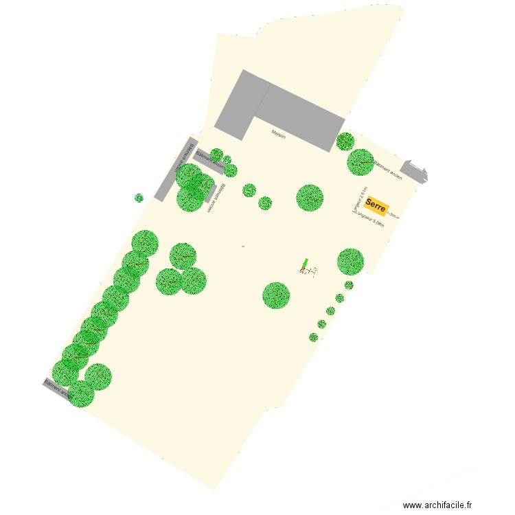 plan de masse serre. Plan de 0 pièce et 0 m2