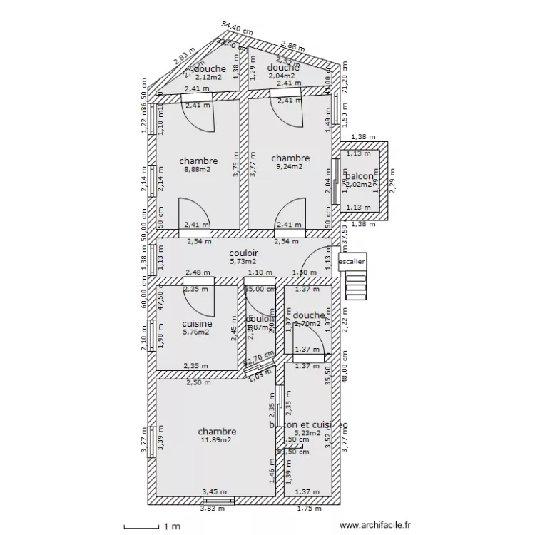 coté cuisine 1er etage. Plan de coté cuisine 1er etage. Plan de