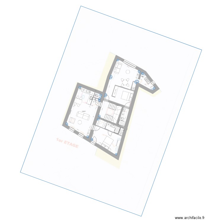 étage 1bis. Plan de 0 pièce et 0 m2