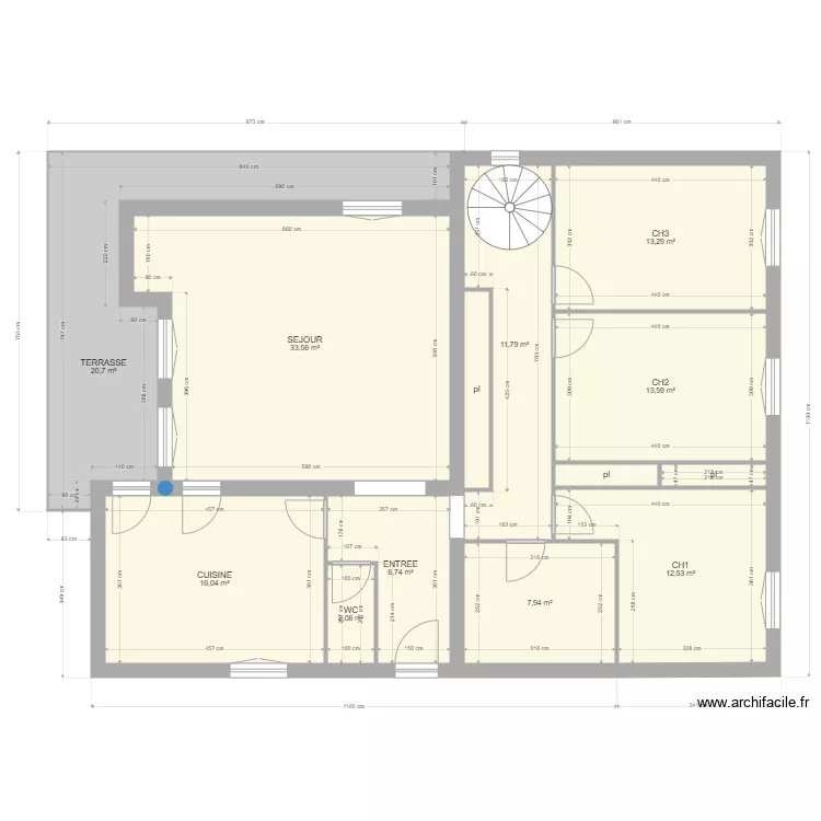 MAISON FALICON. Plan de 