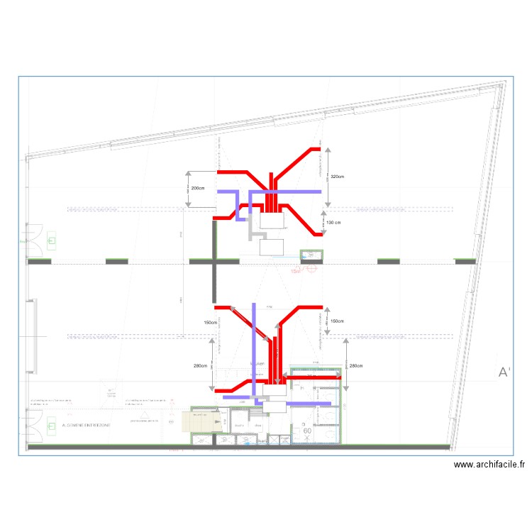 89W ventilatie beneden. Plan de 0 pièce et 0 m2