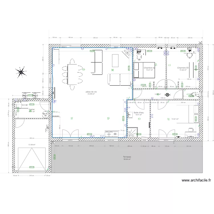 Plan Maison oc residence ELEC et meuble 1. Plan de 