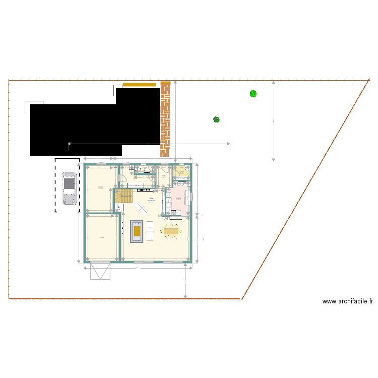 Dream 3 jardin B. Plan de 15 pièces et 229 m2