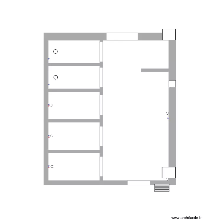 R&eacute;servations douches comm femmes. Plan de 