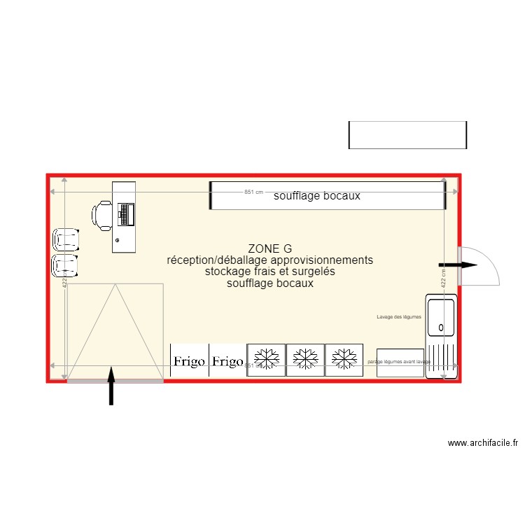 aménagement ZONE G rev 231018 coté. Plan de 0 pièce et 0 m2