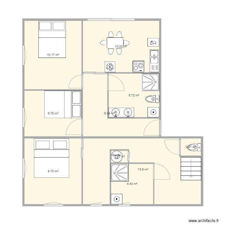 LA FARLEDE EBAUCHE 1 RDC. Plan de 0 pièce et 0 m2