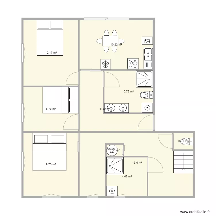 LA FARLEDE EBAUCHE 1 RDC. Plan de 
