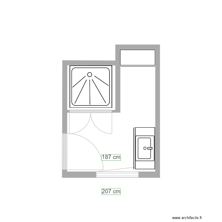 salle d eau. Plan de 0 pièce et 0 m2