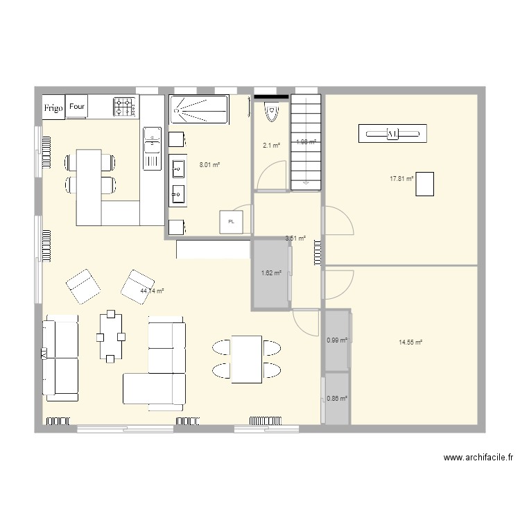 Maison Projet V5. Plan de 0 pièce et 0 m2