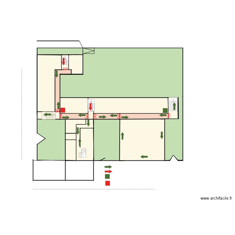 DIRECTION COVID ETAGE 1 . Plan de 0 pièce et 0 m2