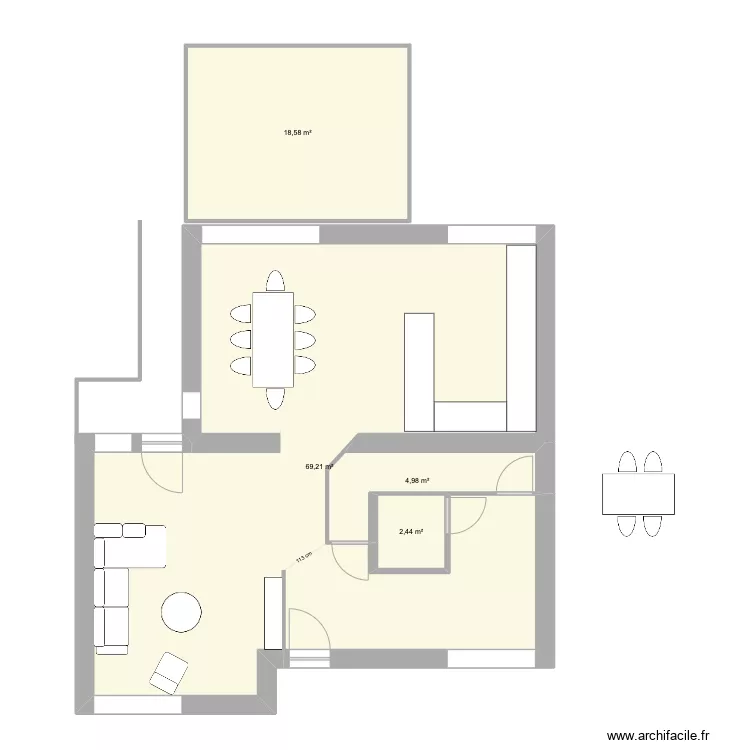 MAISON CHATEAUVERT AT1. Plan de 