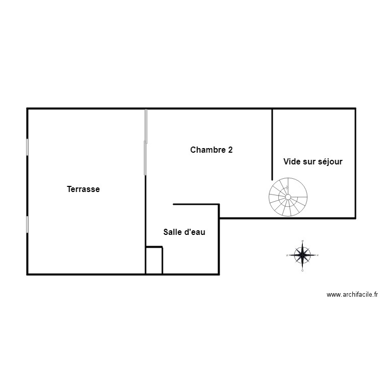 deschamps niveau2. Plan de 0 pièce et 0 m2