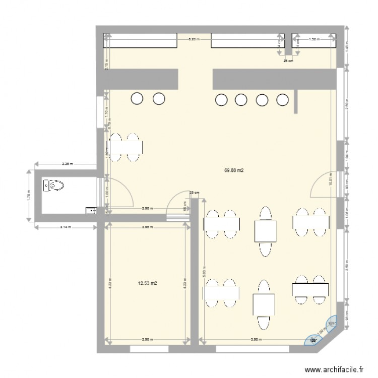 cafe le starter. Plan de 0 pièce et 0 m2
