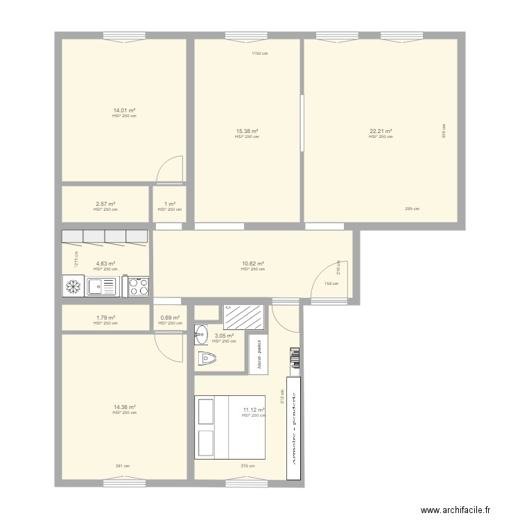 PROJET 2 M HERRMANN. Plan de 0 pièce et 0 m2