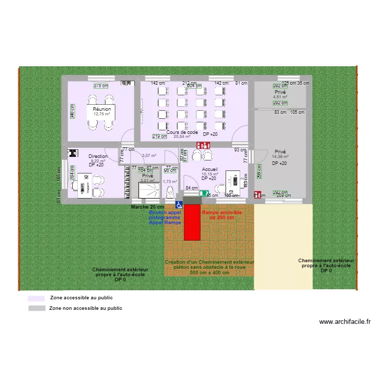 BONUS FORMA ZOOM APRES TRAVAUX. Plan de BONUS FORMA ZOOM APRES TRAVAUX. Plan de