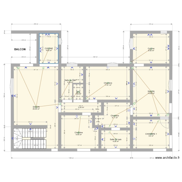 1er NIVEAU. Plan de 0 pièce et 0 m2