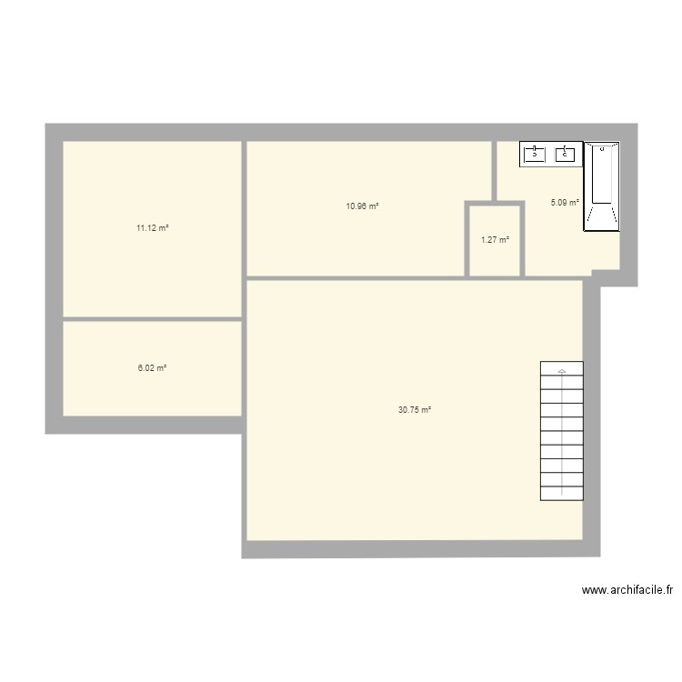 Plan Etage Nouvelle maison . Plan de 0 pièce et 0 m2