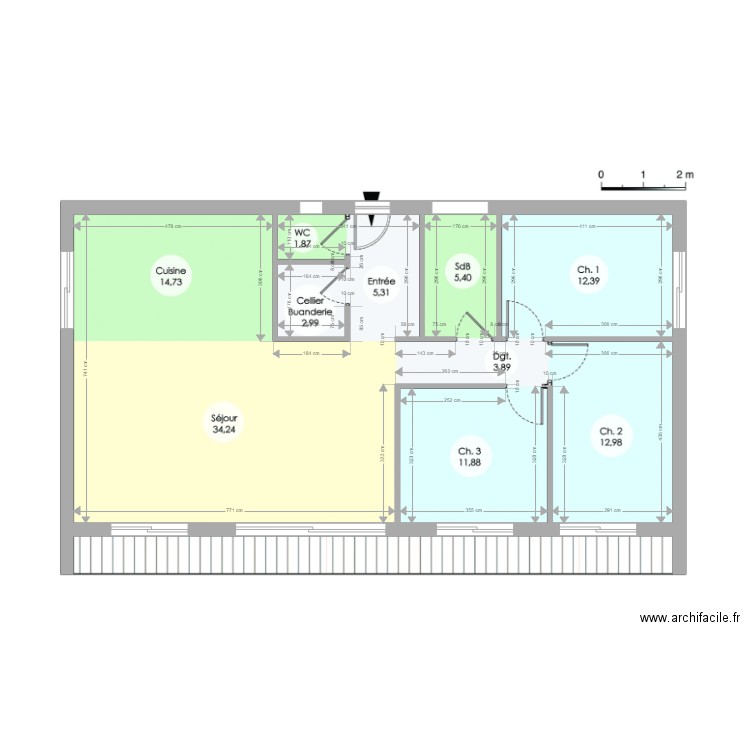 projet batiment. Plan de 0 pièce et 0 m2