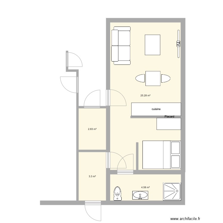 mamert lot 1H modif. Plan de 0 pièce et 0 m2