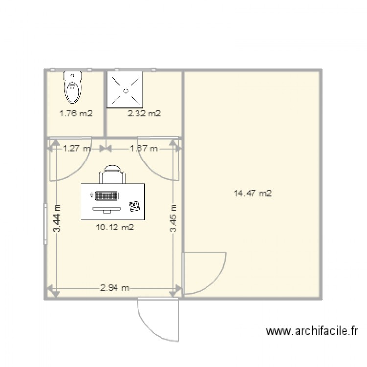 Eiffage Bureau. Plan de 0 pièce et 0 m2