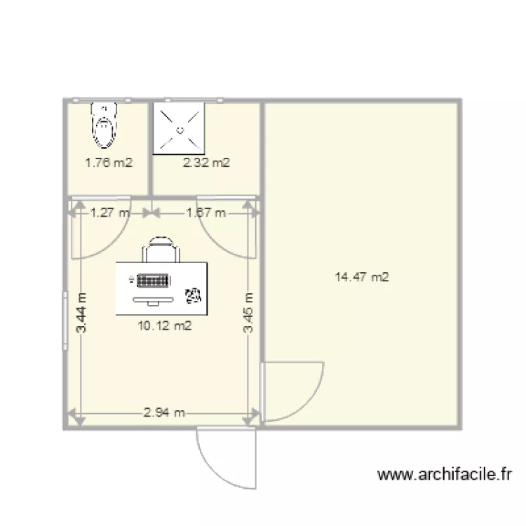 Eiffage Bureau. Plan de 