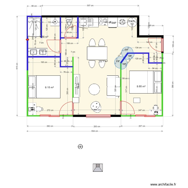 APPART TOULOUSE ST MICHEL jeff 2. Plan de 0 pièce et 0 m2