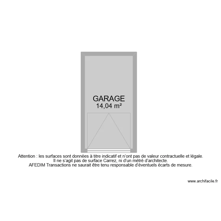 BI 11382 GARAGE . Plan de 