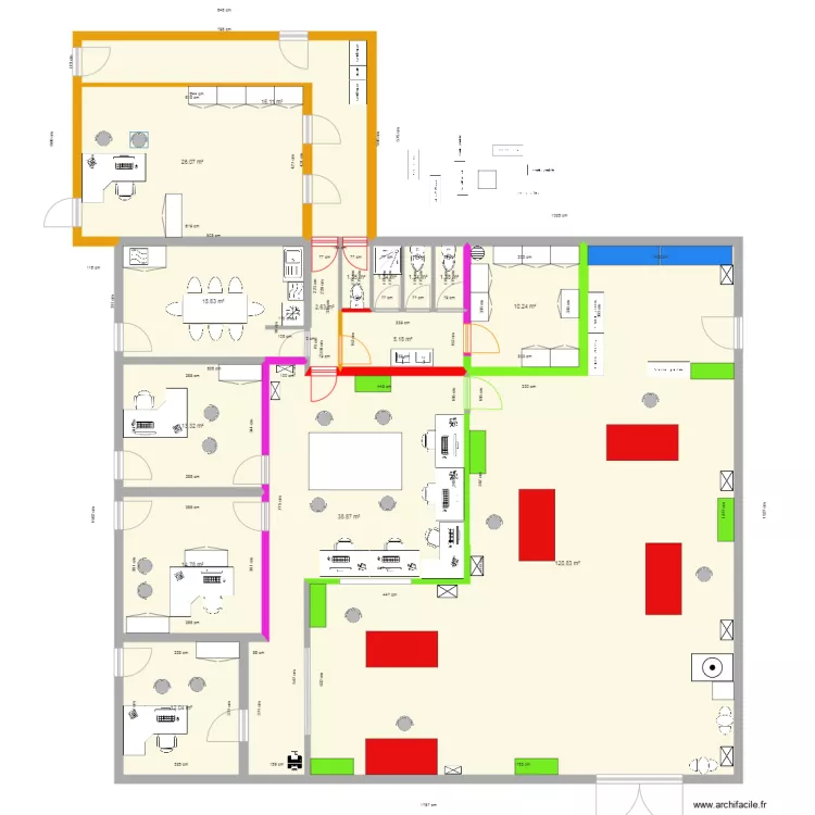 KP1 modifi&eacute; version 7. Plan de 
