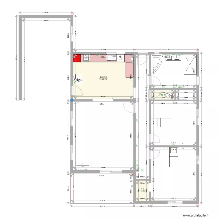 maison renovation. Plan de 