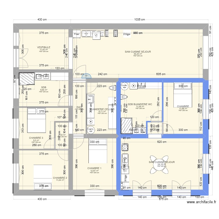 RDC PIERRE T4-T2. Plan de 0 pièce et 0 m2