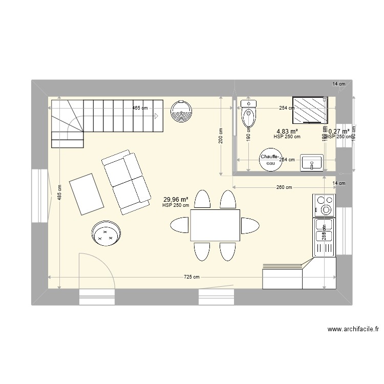 fuste 2. Plan de 0 pièce et 0 m2