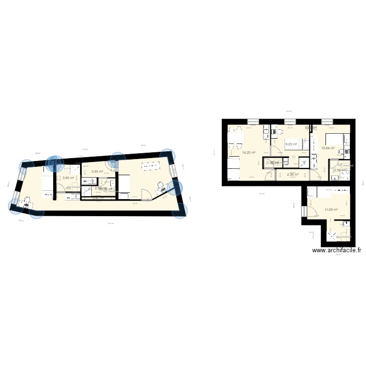 hotel. Plan de 0 pièce et 0 m2