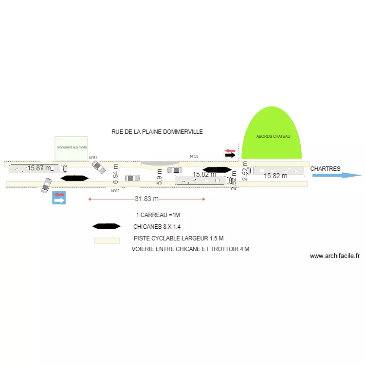 dommerville. Plan de 