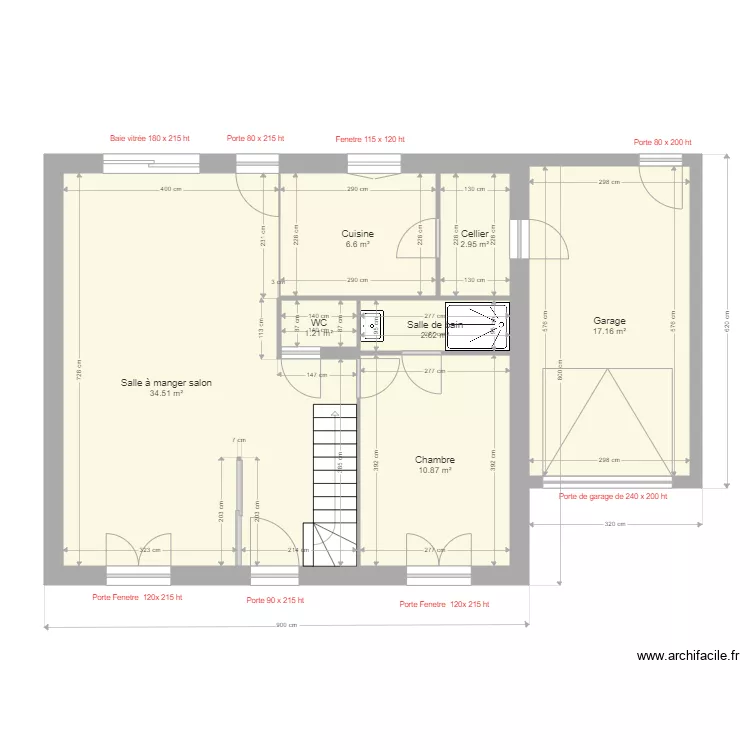 maillet rozier rdc. Plan de 