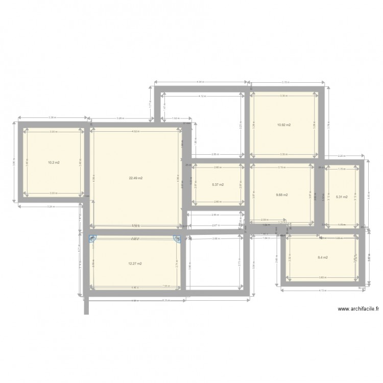 fdm. Plan de 0 pièce et 0 m2