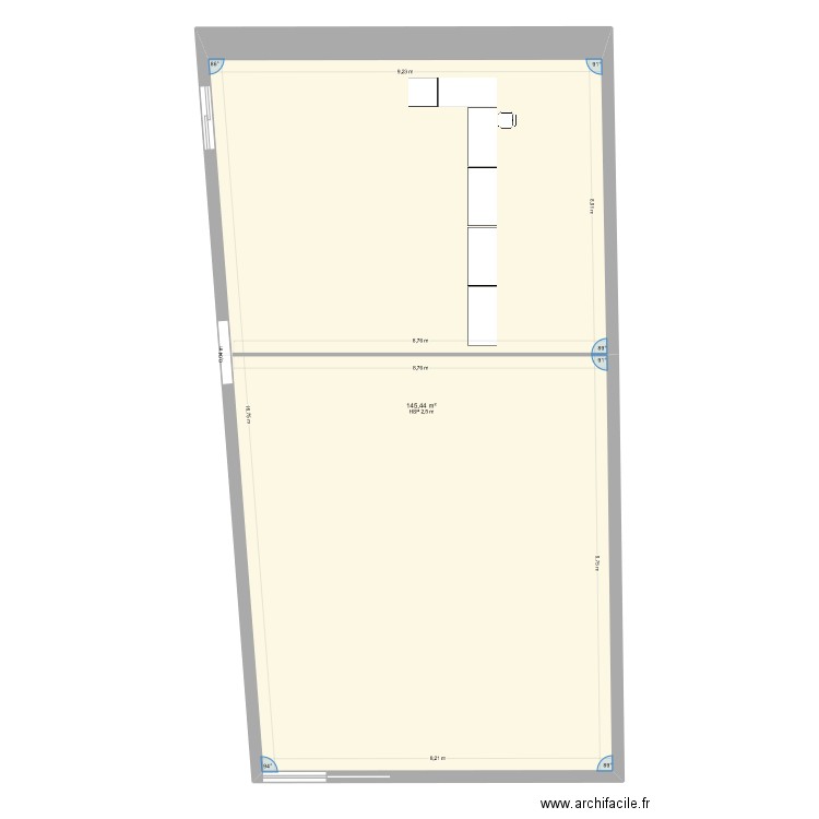 Espace ASSEMBLEES eg. Plan de 1 pièce et 145 m2