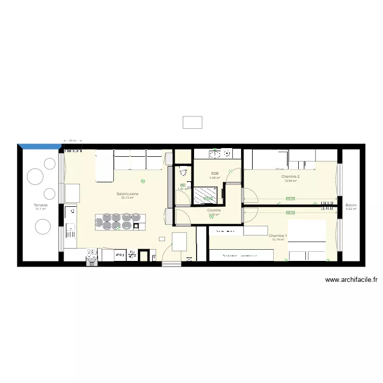 T3 Nogent sur Marne A6. Plan de 