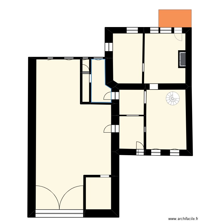 Jaquemin. Plan de 12 pièces et 258 m2