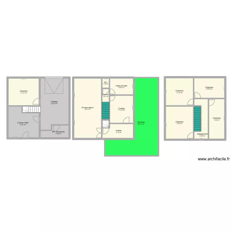 NOVAKOWSKI. Plan de 20  et 217 m²