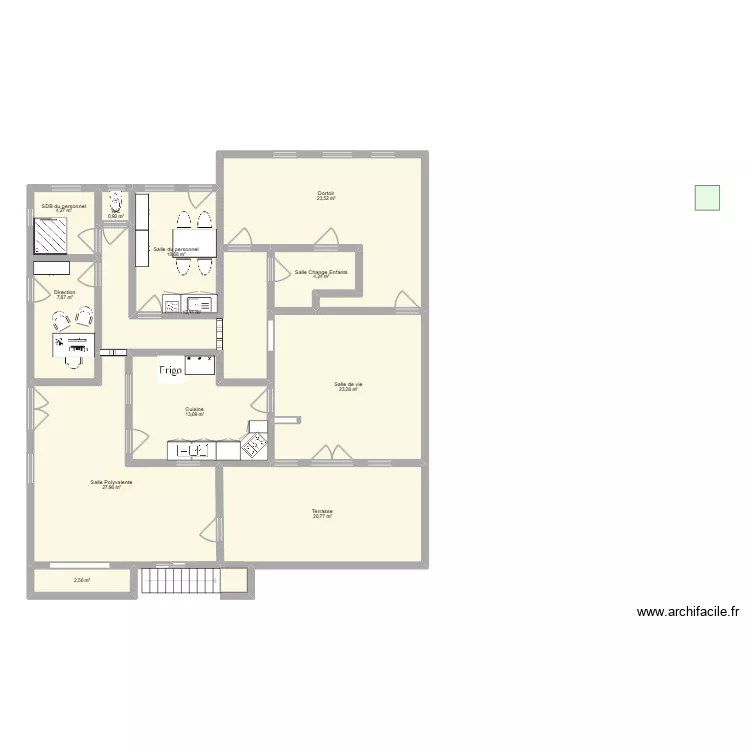 creche_2. Plan de 12 pièces et 153 m² creche_2. Plan de 12 pièces et 153 m²