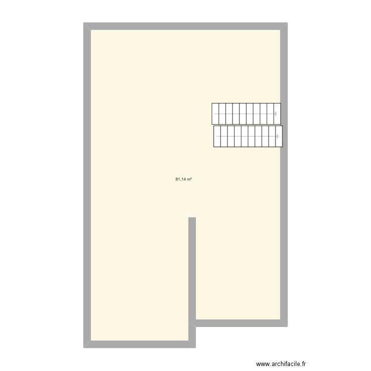 MAISON3. Plan de 1 pièce et 81 m2