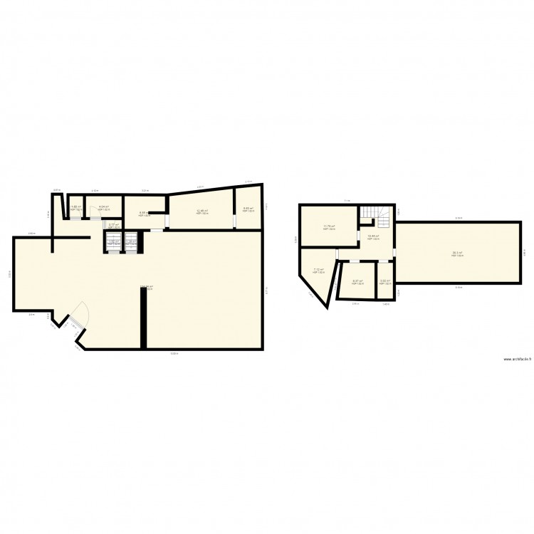 les deux frere. Plan de 0 pièce et 0 m2