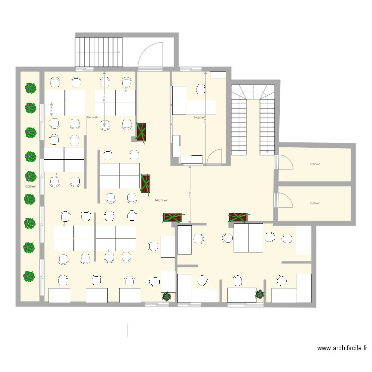 rdc victoire. Plan de 0 pièce et 0 m2