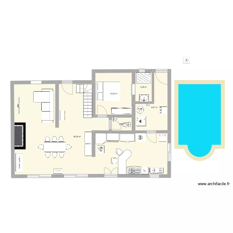 RDC complet. Plan de 