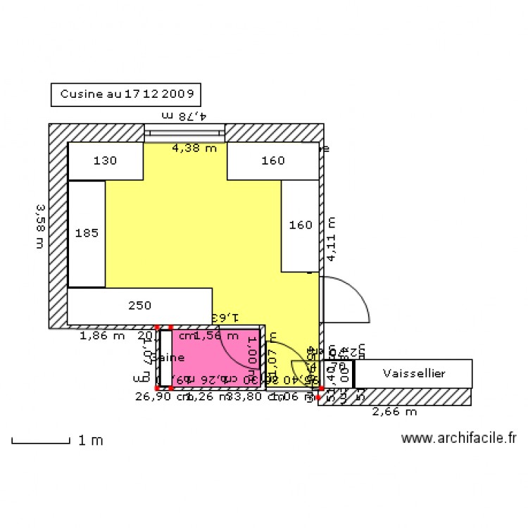 Cuisine. Plan de 0 pièce et 0 m2