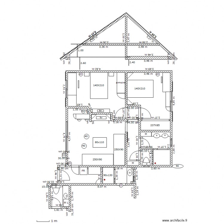 saly 3-3 extension objets . Plan de 0 pièce et 0 m2