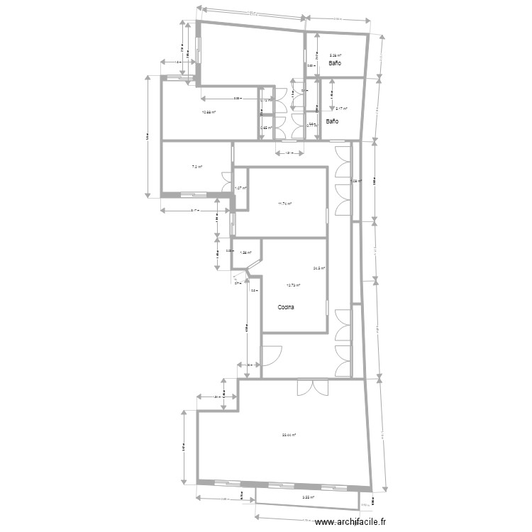 guillem de castro 74 valencia. Plan de 0 pièce et 0 m2