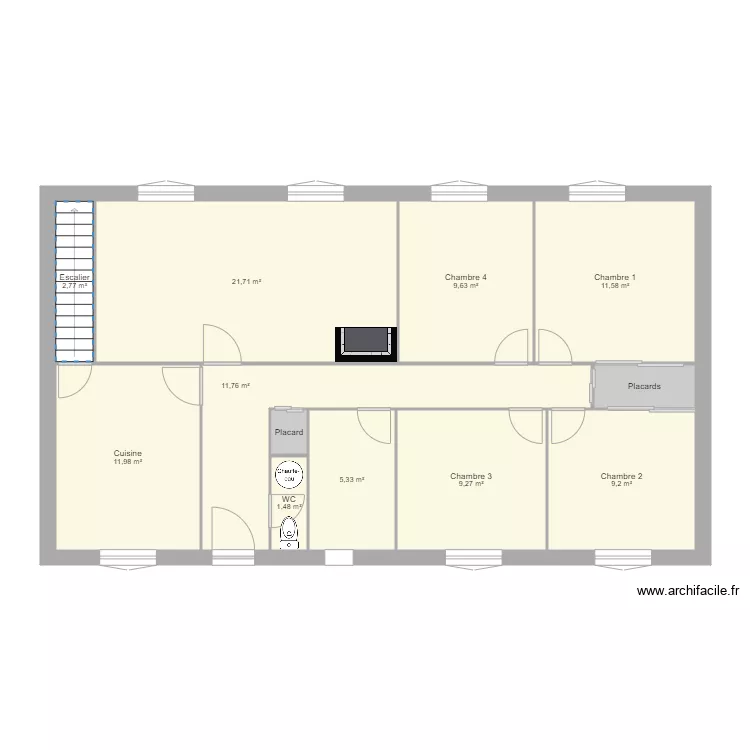 Ganaudieres RDC. Plan de 