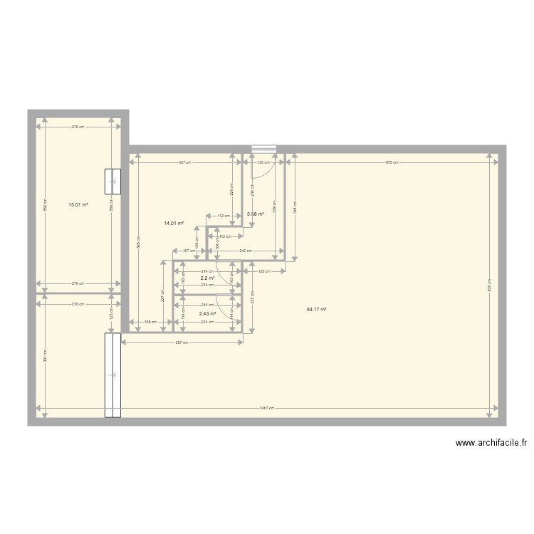 lande modifié. Plan de 0 pièce et 0 m2