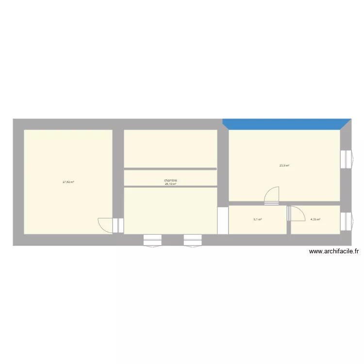 Chevanceaux Etage. Plan de 